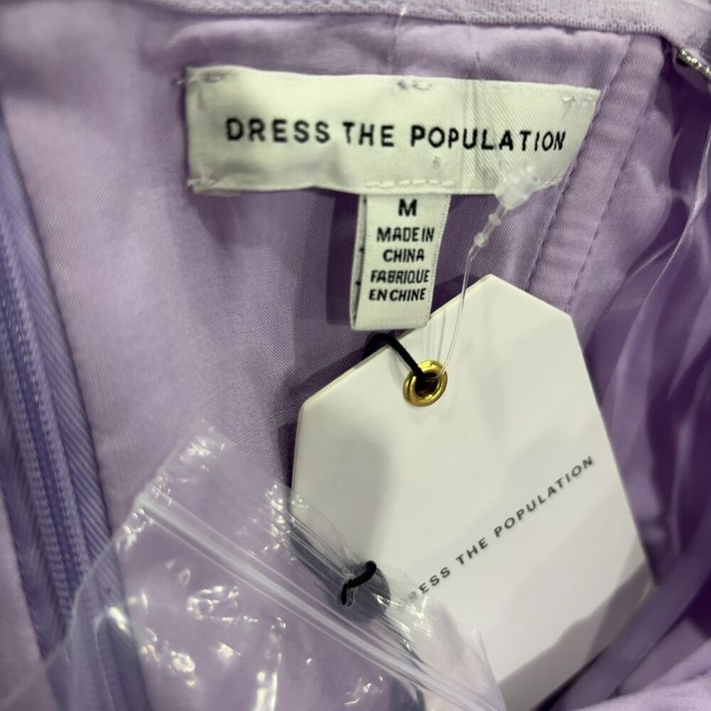 Dress the Population Tiered Lavender Floral Maxi Dress - Picture 3 of 3